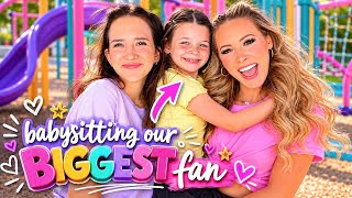 BABYSITTING OUR BIGGEST FAN 🥹😱 #babysitting #vlog #surprise #shopping #bestdayever #happy #cute