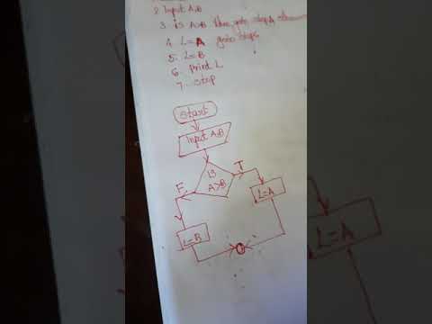 algm and flow chart for selection control structure