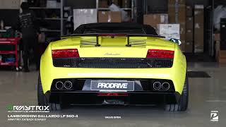 Lamborghini Gallardo LP560-4 SS w/ ARMYTRIX Valvetronic Exhaust