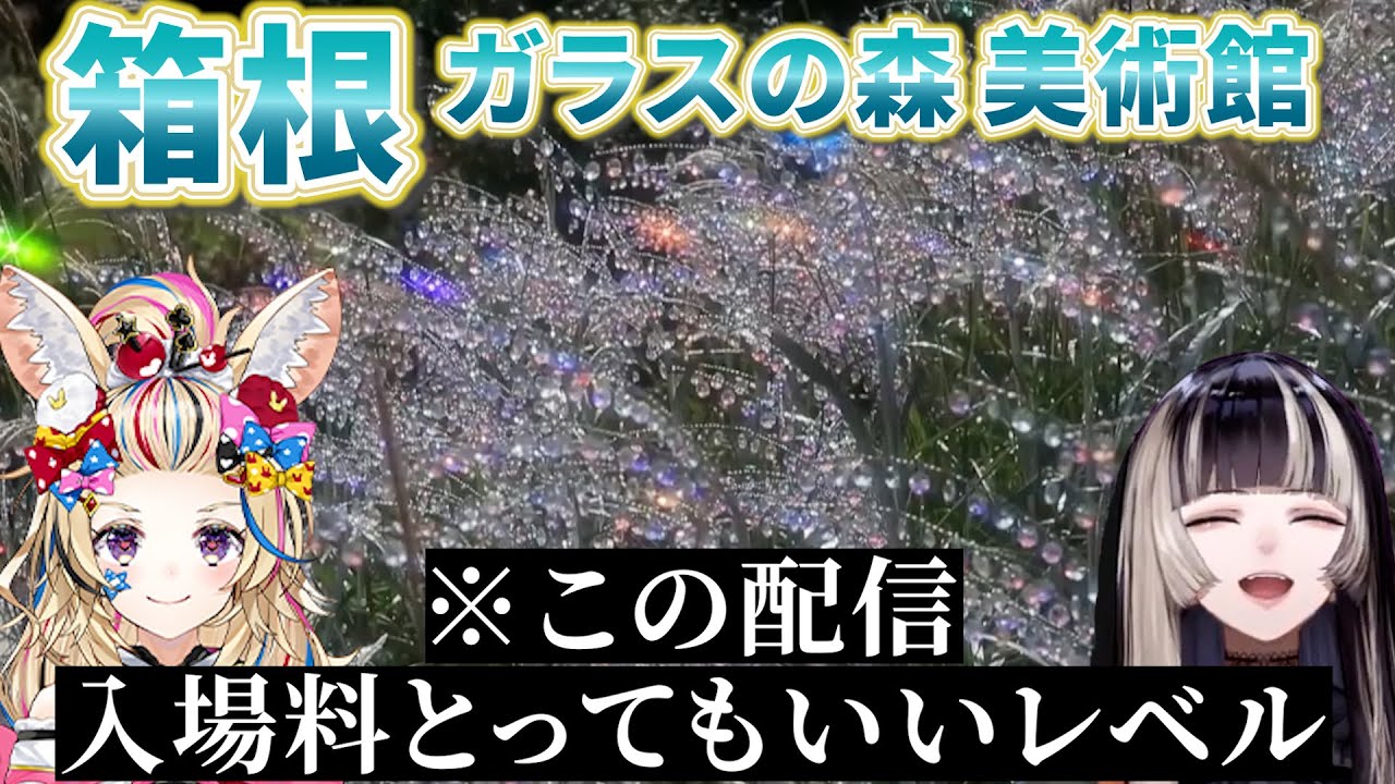 最後見て感動しました　この配信は入場料とっていいのでは？箱根ガラスの森美術館　尾丸ポルカ聞き手×儒鳥風亭らでん