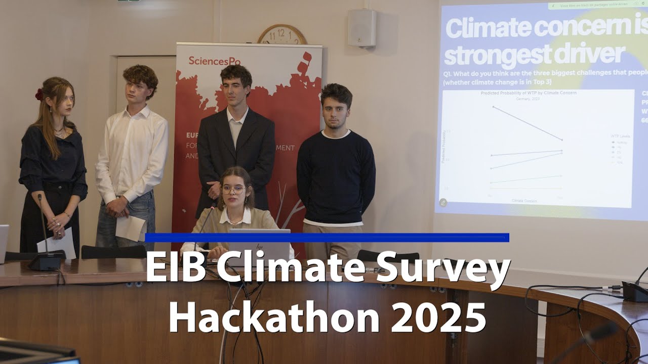 The first EIB Climate Survey Hackathon