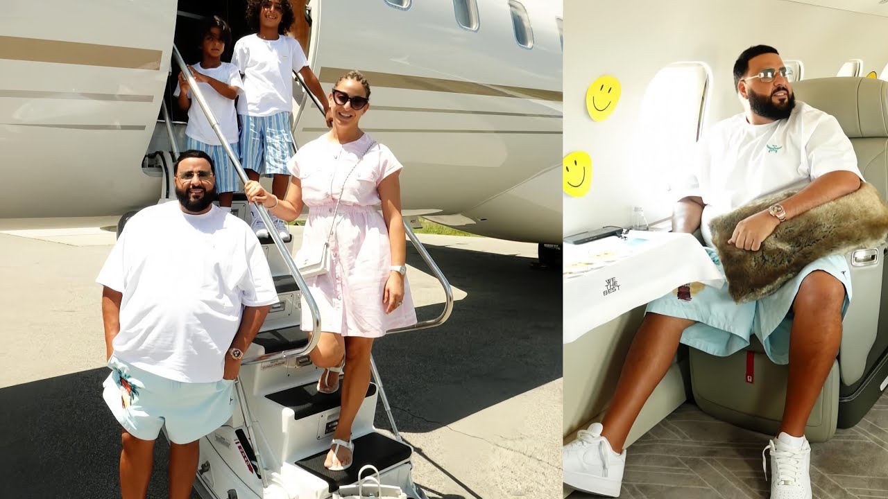 Private Jet! DJ khaled - Khaled's Family Trip ✈️ God Did (Top Life)