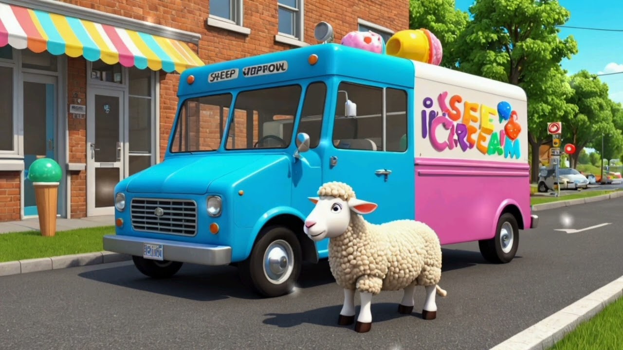 Sheep and the Ice Cream Truck | Yummy Summer Song for Kids