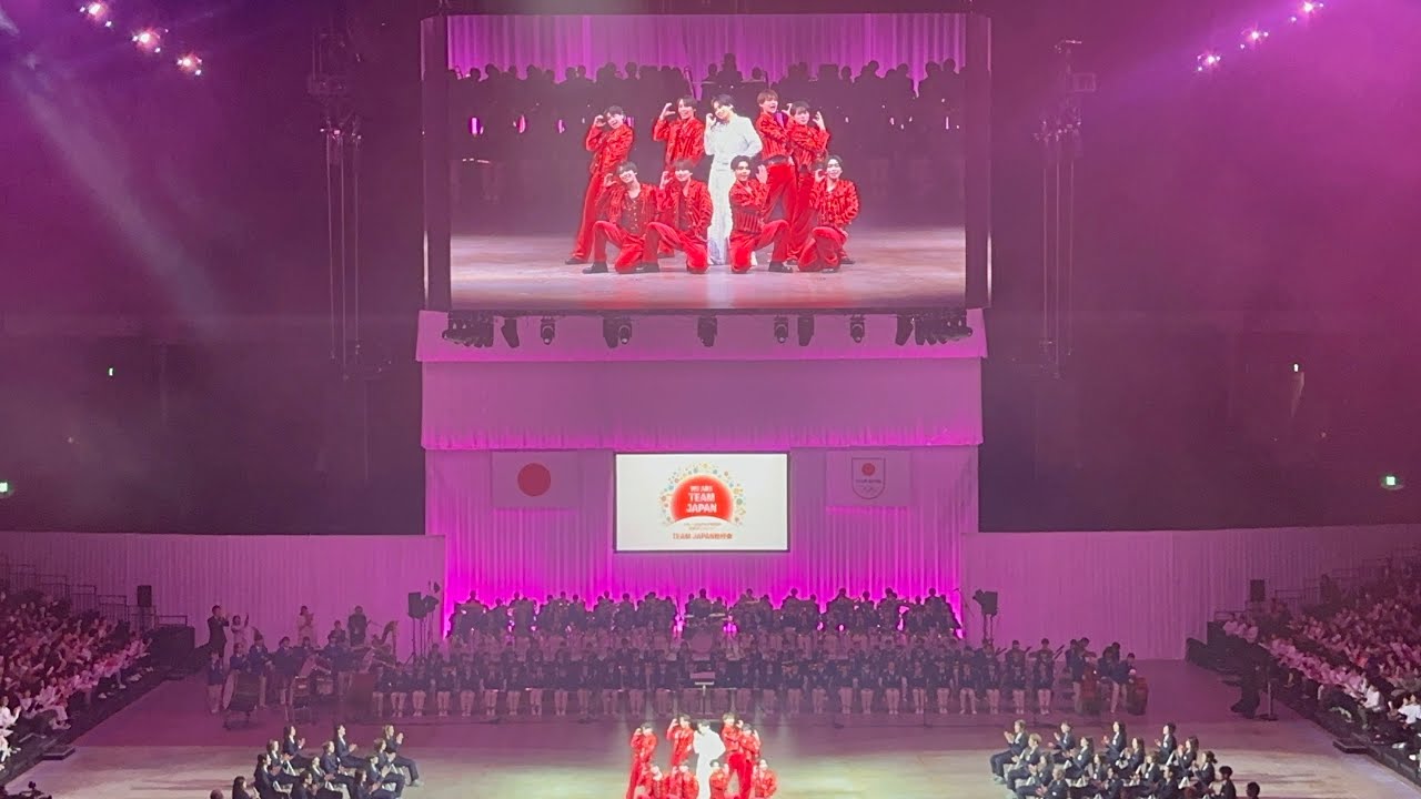 中島健人・ミラノ・コルティナ五輪TEAM　JAPAN壮行会中島「結唱」