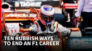 10 rubbish ways to end an F1 career