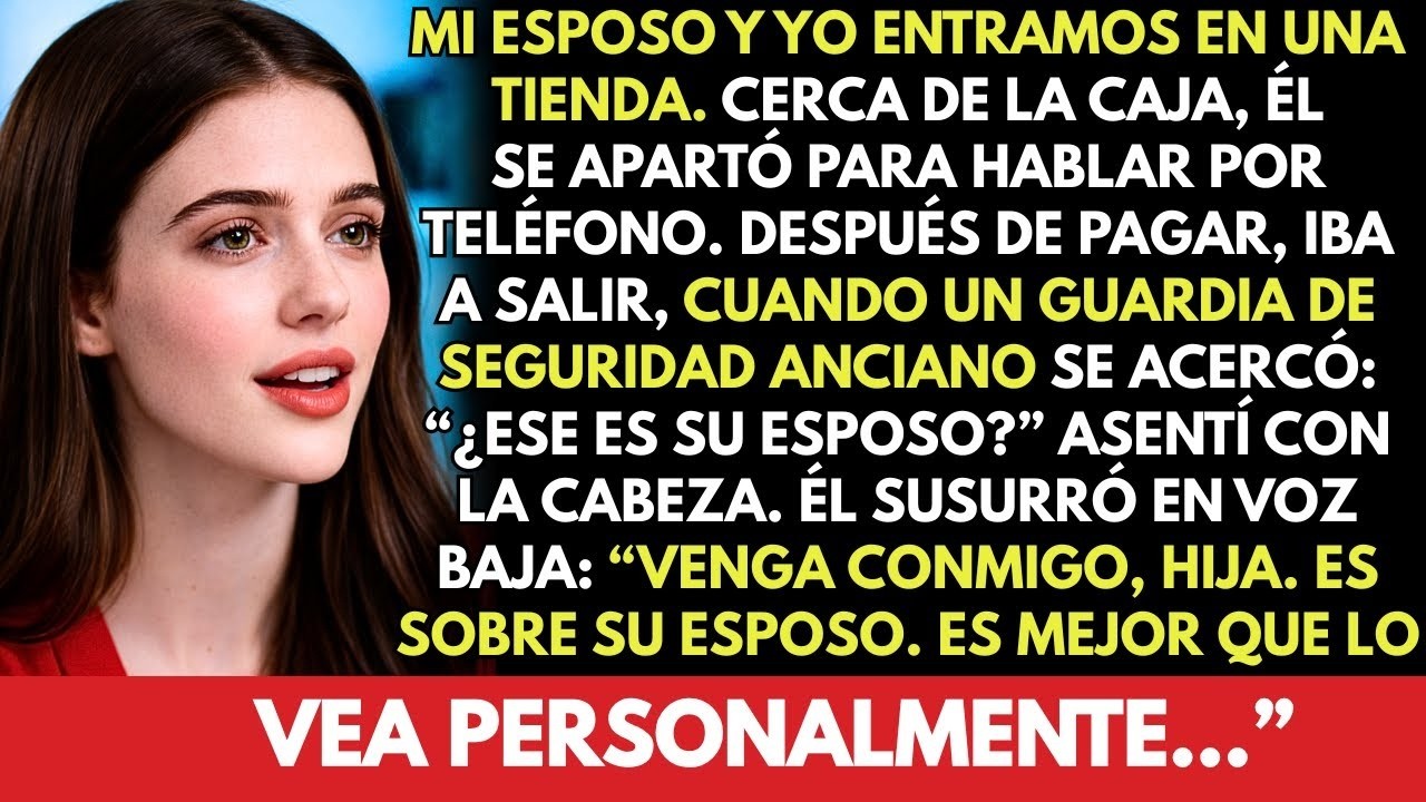 «¿Es su marido_ Será mejor ver esto en persona», dijo el guardia de seguridad que me detuvo en caja…