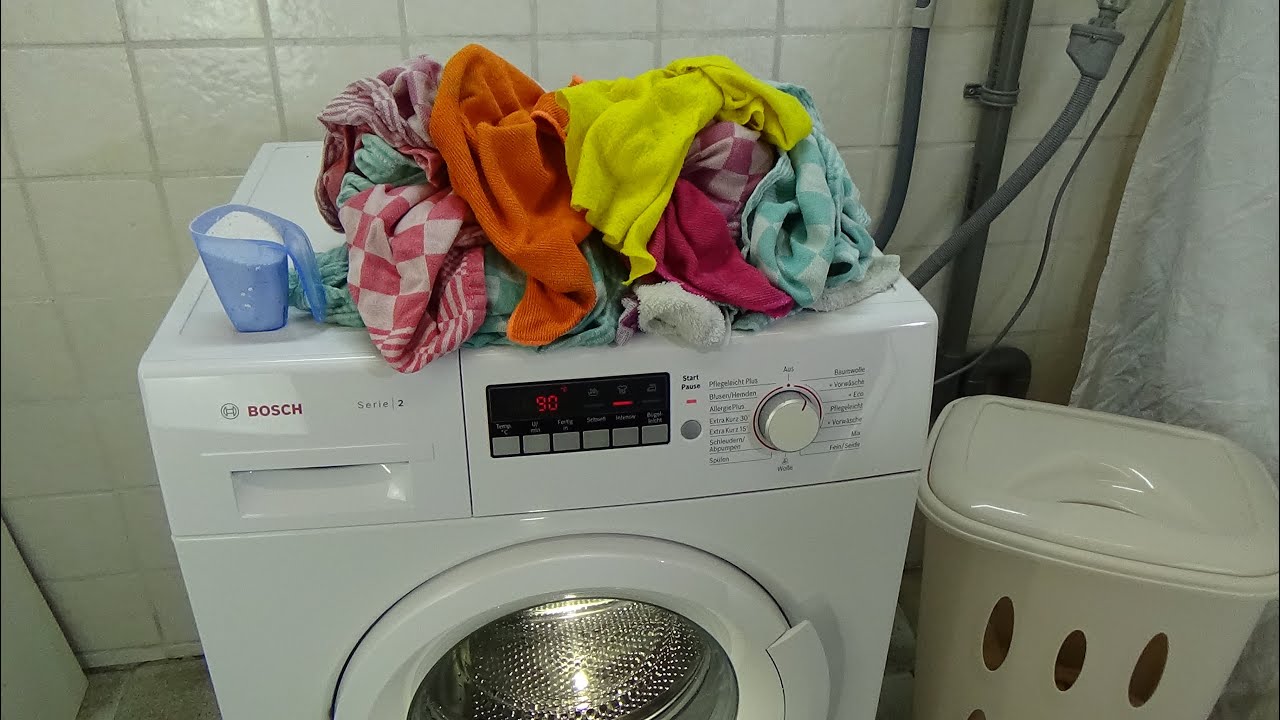 BOSCH WAB28220 washing machine, cotton intensive wash 90 degrees