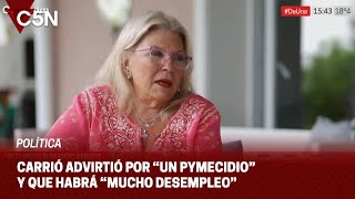 ELISA CARRIÓ cuestionó el PLAN de GOBIERNO de JAVIER MILEI