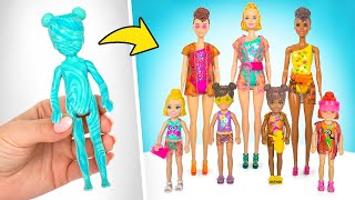 Incroyables EXPÉRIENCES D'EAU avec les poupées Color Reveal !