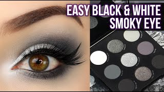 Easy Beginner Black & White Smoky Eye Makeup Tutorial Kelli Marissa