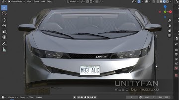 #146 3d sketching a car in blender Part 42 - 4x timelapse