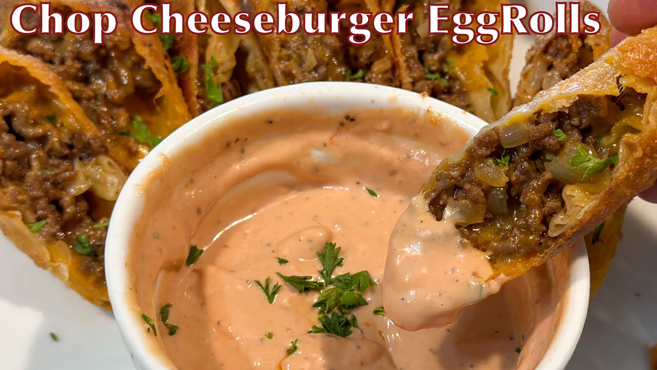 Master the art of making next-level chop cheese egg rolls