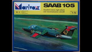 SAAB 105 1:72 MARIVOX Scale Model Kit VIDEO REVIEW