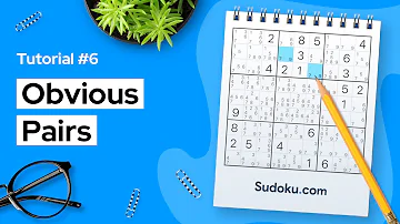 Obvious pairs - a Sudoku technique for beginners