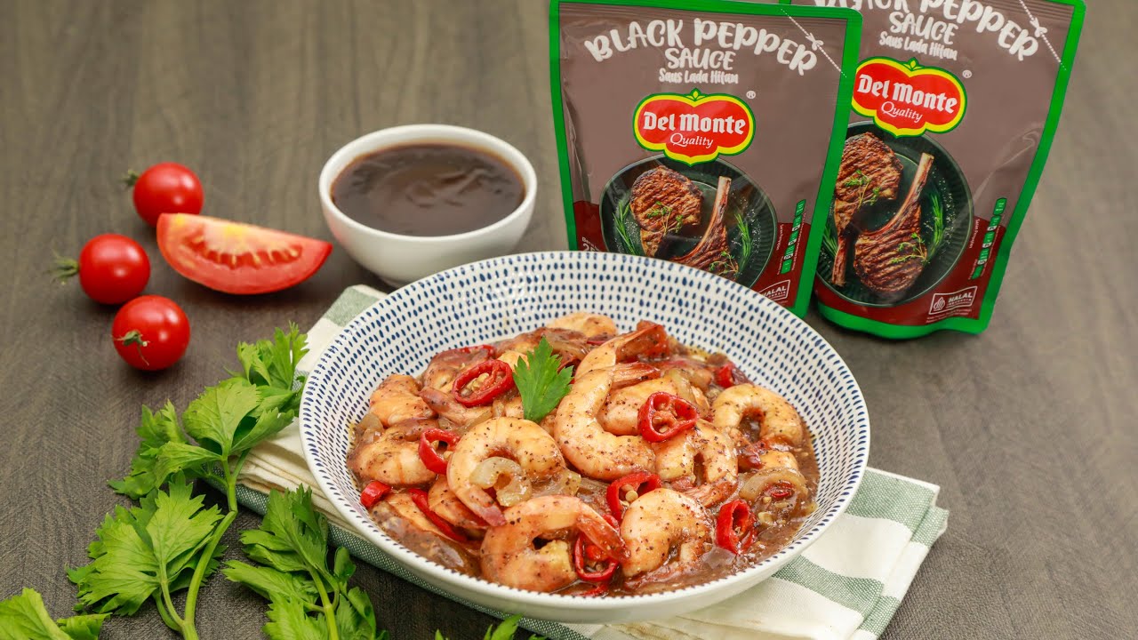 Resep Udang Tomat Black Pepper ala Del Monte YouTube