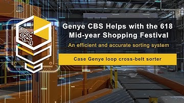 GENYE LOOP CROSS-BELT SORTER supercharge your distribution center