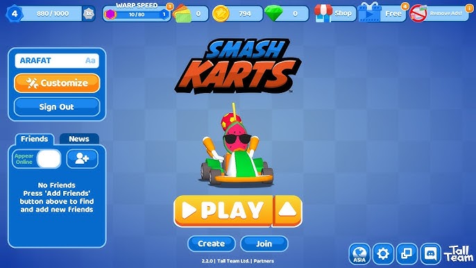 🚙 Superb driving & shooting game! with Smash Karts.io! - Players