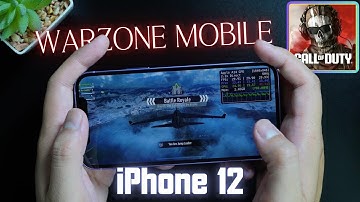 iPhone 12 Call of Duty Warzone Mobile With FPS Meter & Battery Test 2024