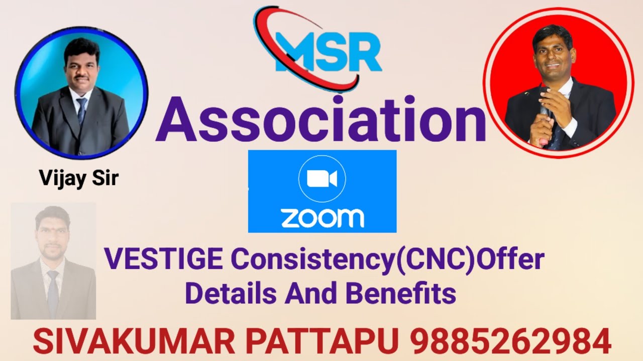 Vijay Sir About Full Details And Benefits In Vestige Consistency (CNC) Offer| 9885262984