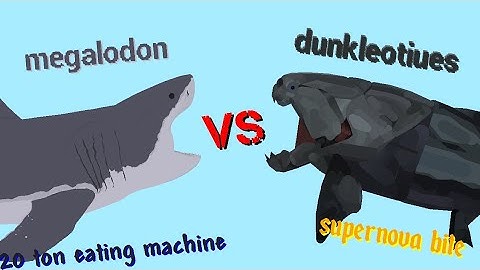 Megalodon vs dunkleotiues|remake alternative ending|stick nodes pro