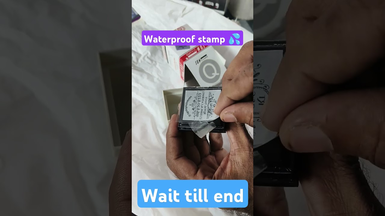Waterproof ink Stamp for Plastic 