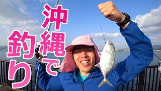 沖縄で釣りしてみた！with ハイサイ探偵団とぽこにゃん