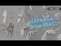 How to draw hands  human anatomy class sneak peek  1 hour lesson