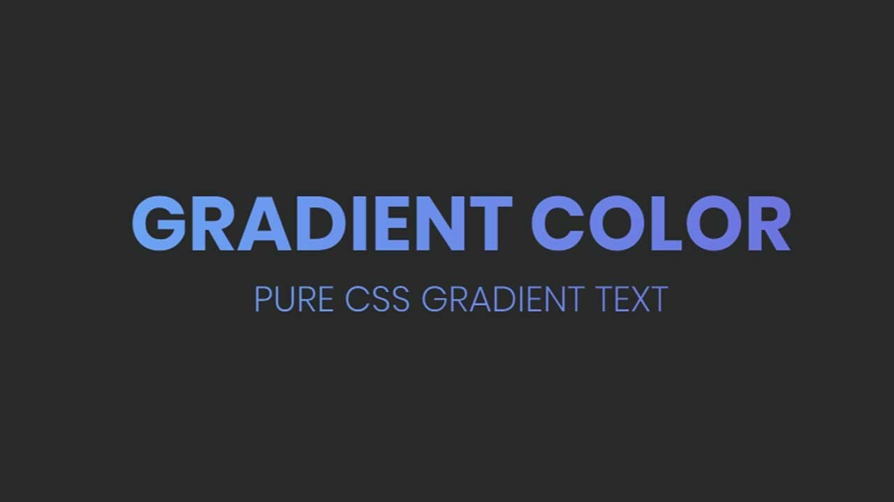 Pure CSS Gradient Text Color | CSS Tutorial for Beginners