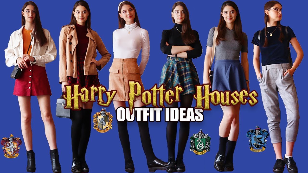 HARRY POTTER INSPIRED LOOKBOOK ⚡️ | Hogwarts Houses Outfit Ideas - YouTube