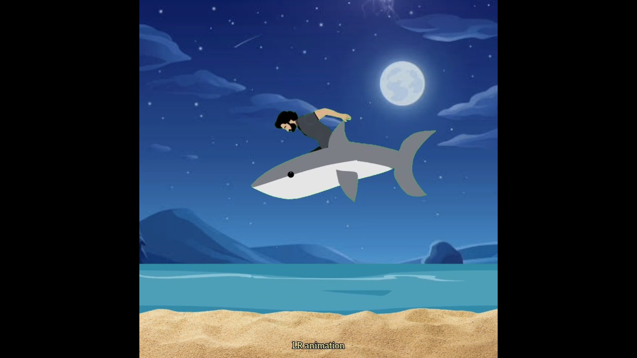 Devara Animated Sharks 🐟 scene with 2d Animated Jr NTR 