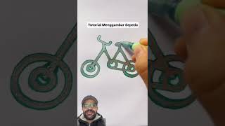 Aprenda a desenhar uma bicicleta a partir da letra M com as crianças!