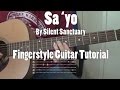 SaYo  by Silent Sanctuary Fingerstyle Guitar Tutorial Cover (w/ Tabs)