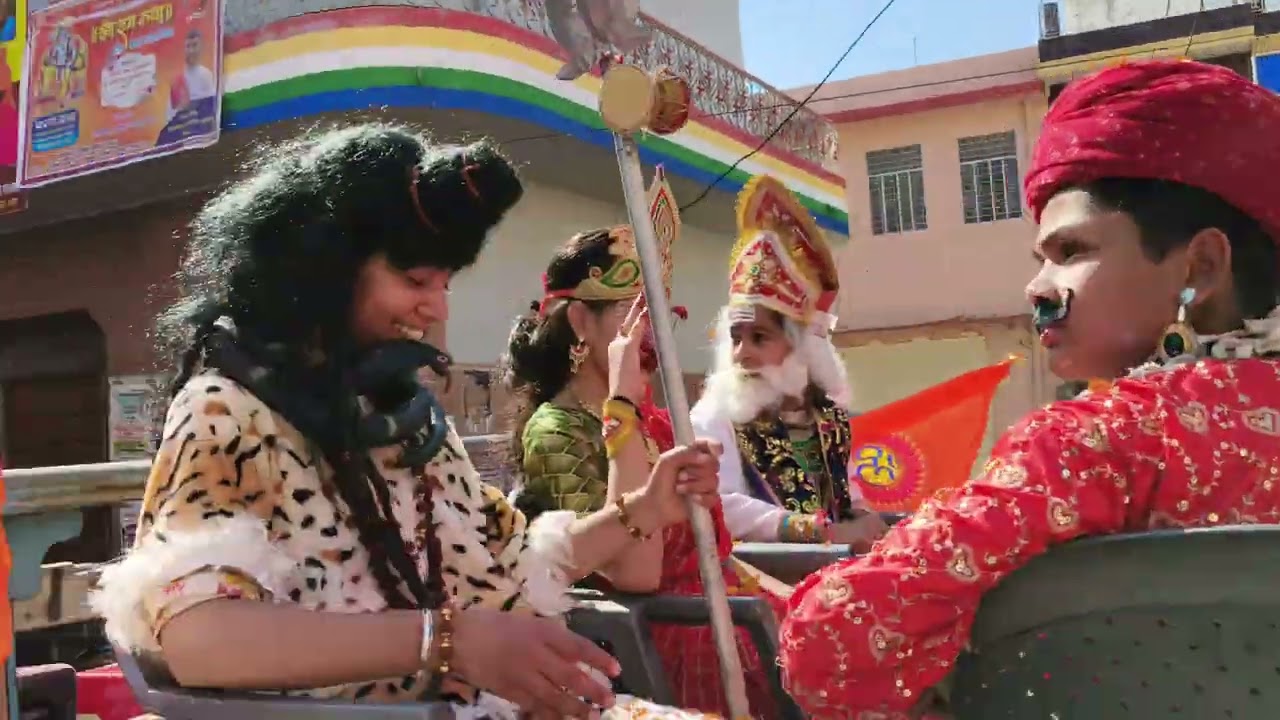 छापर चोपड़ा बाजार में कलश यात्रा का संगम