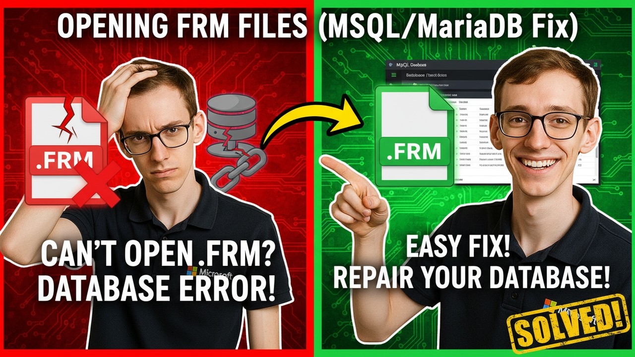 Opening FRM Files (MySQL or MariaDB) - YouTube