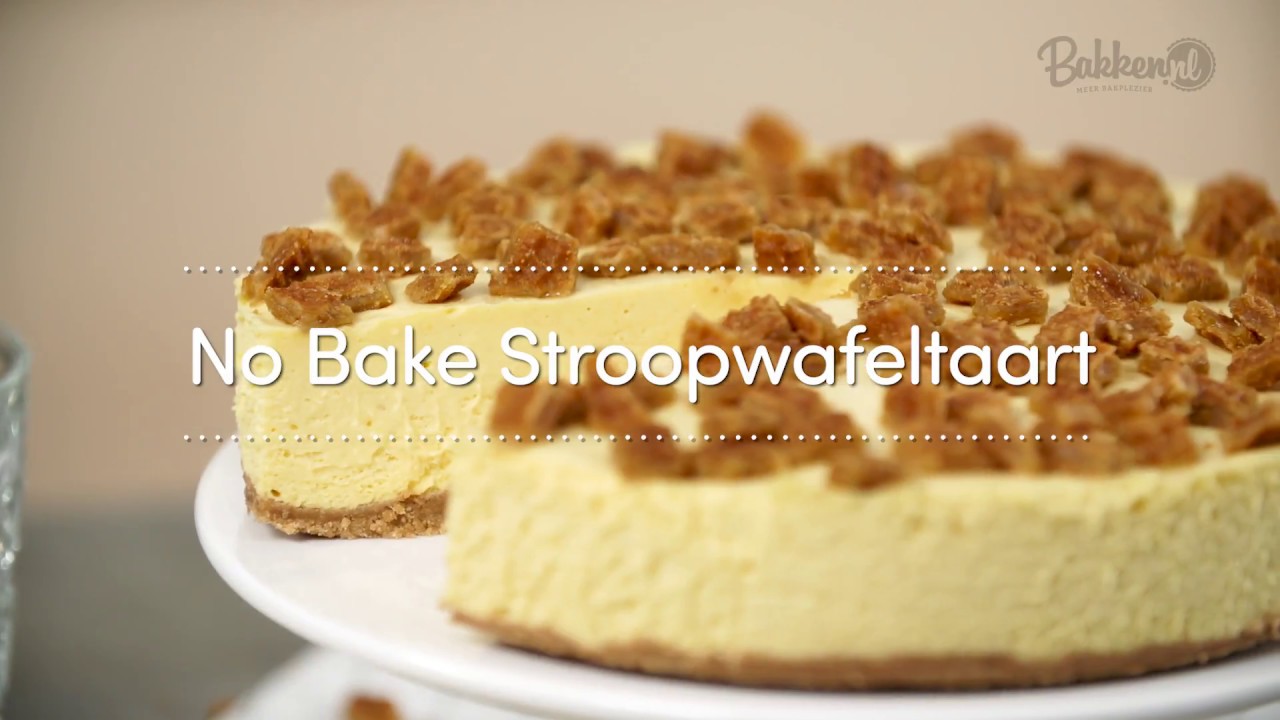 Nieuw Stroopwafeltaart bakken zonder oven - YouTube FA-58