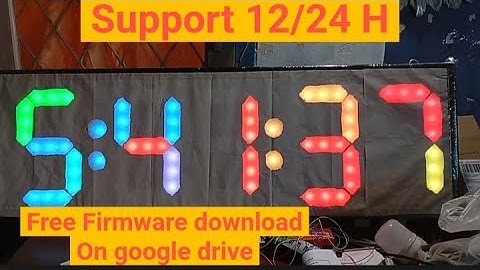WLED NTP Clock Esp8266. WS2811. 6 Digit. FORMAT 12H 24 H || Free firmware#arduino #diy