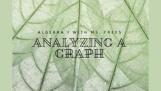 Algebra 1: Analyzing a Graph Module 5 Lesson 1 Greatminds/Eureka/EngageNY