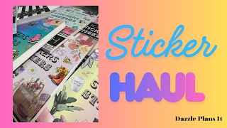 Sticker Haul after decluttering🩷💕✨