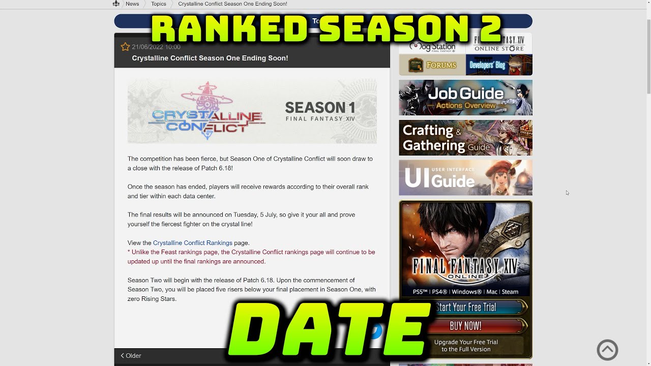 FFXIV Ranked Crystalline Conflict Season 2 Date Details YouTube ffxiv-ranked-crystalline-conflict-season-2-date-details-youtube