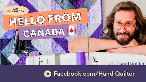 Quilting with Different Thread | Moxie XL with Nicholas Turcan - Hello from Canada!