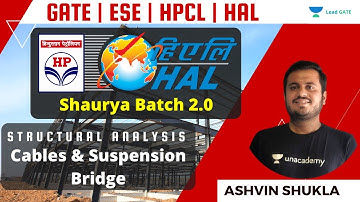 Cabels & Suspension Bridge | Structural Analysis | HPCL | HAL | ESE 21-22 | Ashvin Shukla