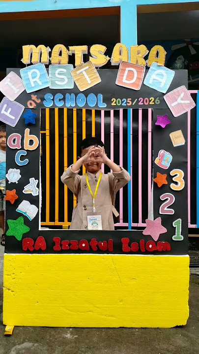 first time entering kindergarten RA Izzatul Islam @kindergarten