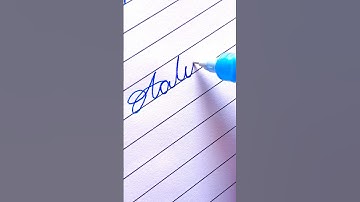 Aaliyar  || Comment your name..|| #viral  #cursive #cursive-handwriting #shorts