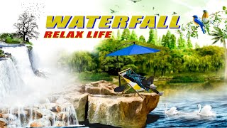 FREE FIRE WATERFALL WITH IMPOSSIBLE SLOW MOO 🥵 | ADIL FF 7