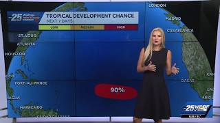 Invest 96-L nears tropical storm status with 90% chance of development