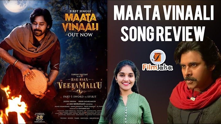 Maata Vinaali song review | Hari Hara Veera Mallu| PSPK | #anchorshraddha #filmjalsa