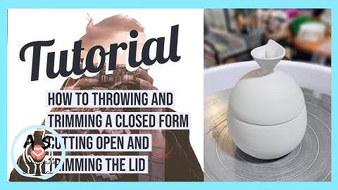 Throwing/trimming/cutting a closed form @Pottery101 pottery video