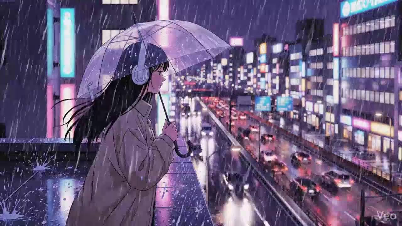 Japanese Rainy Night 🌧️ Chillhop Lofi Study Music
