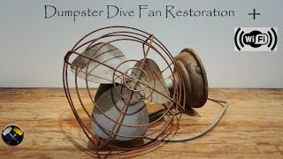 Adding WiFi To This Vintage Fan Restoration  Dumpster Find