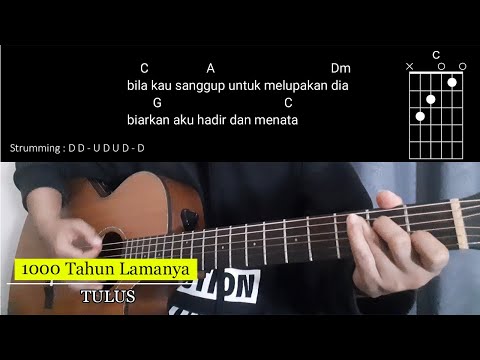 Chord Mudah 1000 Tahun Lamanya Tulus/Jikustik bila kau sanggup untuk melupakan dia Chord